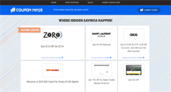 Desktop Screenshot of couponninja.com
